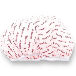 Supreme Shower Cap NIB Deadstock OSFA White and Red unisex